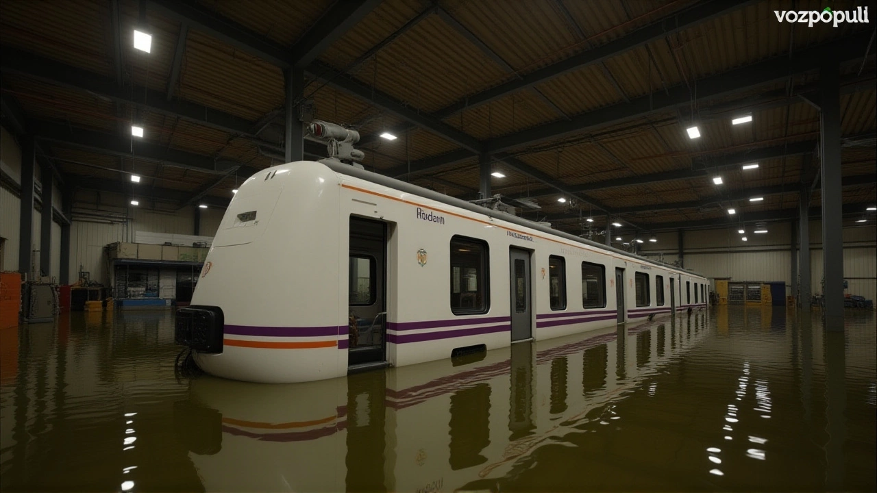 Los talleres de Renfe en Sevilla vuelven a inundarse: otro fracaso en la infraestructura ferroviaria bajo Puente